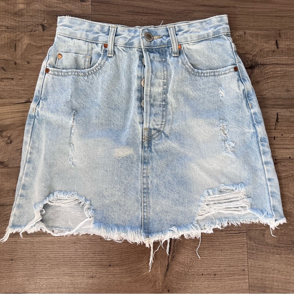 Stradivarius jean skirt